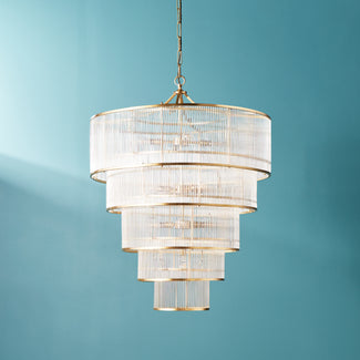 Rodaximus chandelier in brass and glass