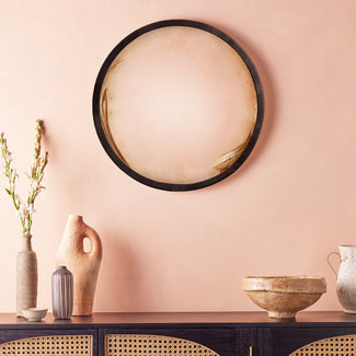 Smallest Grouper convex mirror with antiqued glass