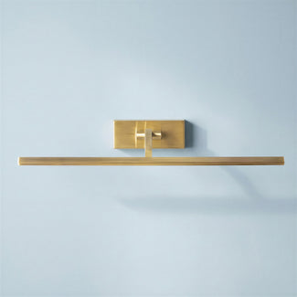 Dimmable Medium Blake picture light in antique brass finish