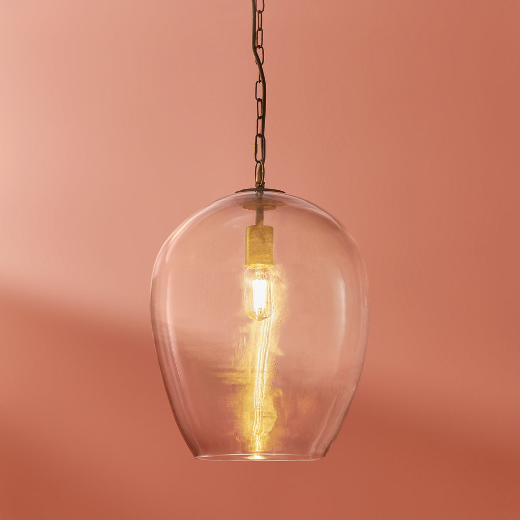 Regular Zindarella pendant in clear glass