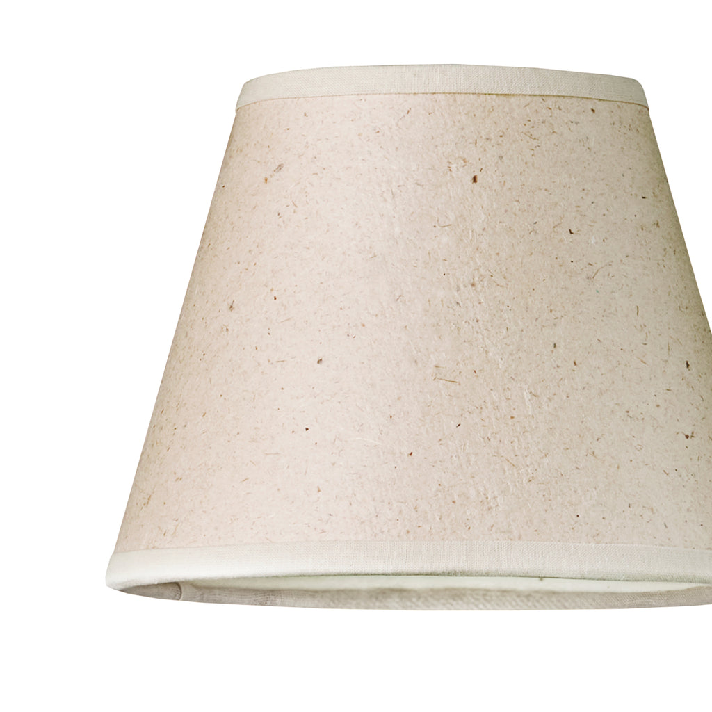 18cm pendant shade in Parsnip hand made parchment with natural tape