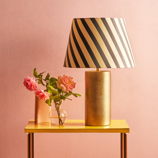 Barnes table lamp in antique brass finish