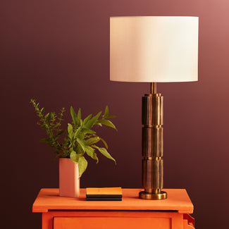 Jacob table lamp in bronze and brass finish
