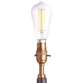 Large 8 watt LED filament bulb with B22 fitting