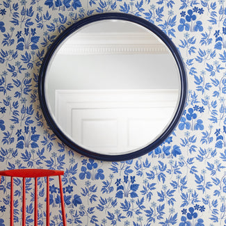 Larger Cinders Mirror in Blue