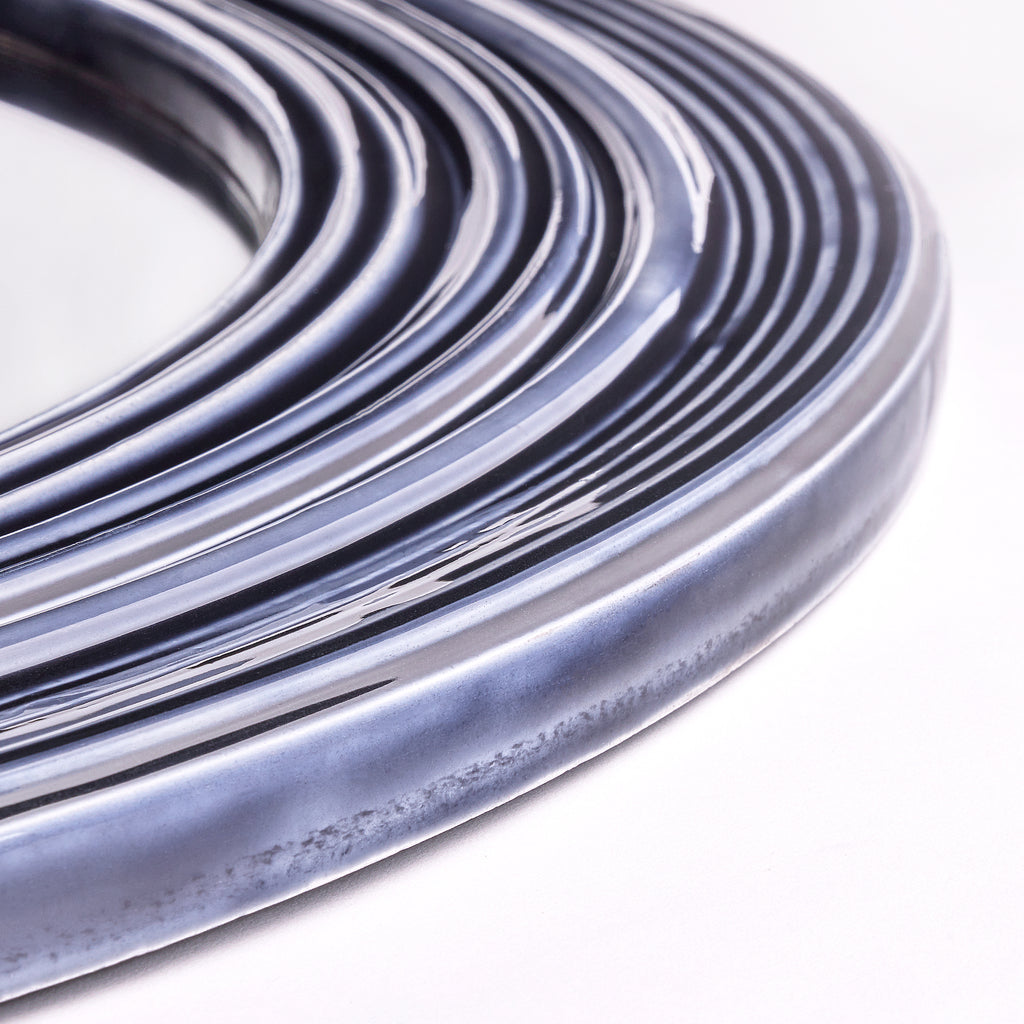 Larger Portal mirror in blue spruce