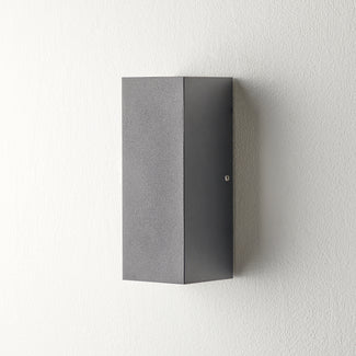 Mullian ip65 up and down wall light in black