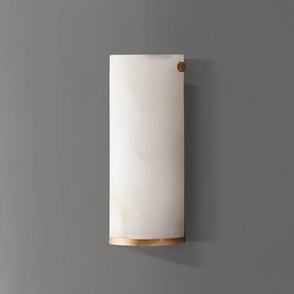 Thales wall light in alabaster and brass