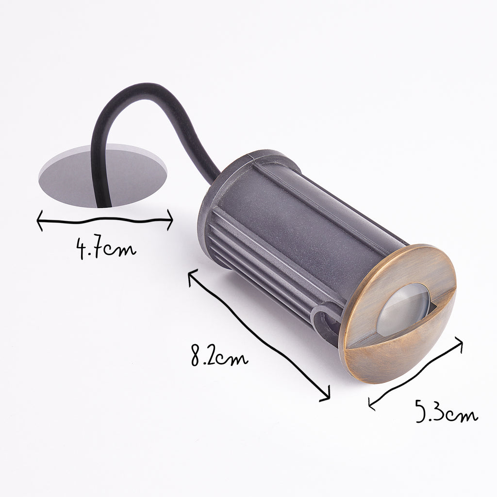 Wink ip67 Eyelid LED deck light in bronze