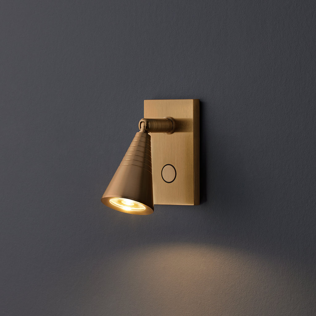 Wilkins Single Wall Light in Brass