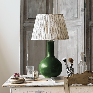 Nellie table lamp in a green glaze