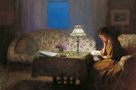 The Art of Light – Women reading books by lamplight