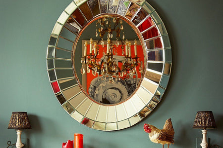 Mirrors as beautiful, bold, statement wall art