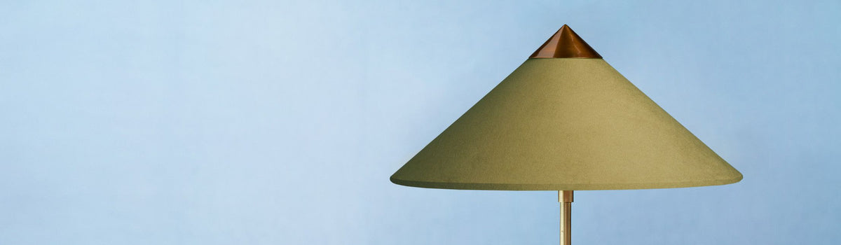 Cone lampshades, Tall cone shaped shades