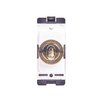 One gang Florence Intermediate toggle switch module for brass and bronze