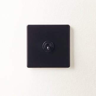 One gang 2 way Florence toggle switch in black
