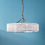 Athena Chandelier in nickel and glass