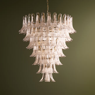 Bianca chandelier in white