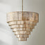 Seven tiered Galactica chandelier in mercurised glass