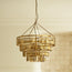 Nesma chandelier in antique brass