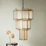 Zeus Chandelier in brass with glass rods