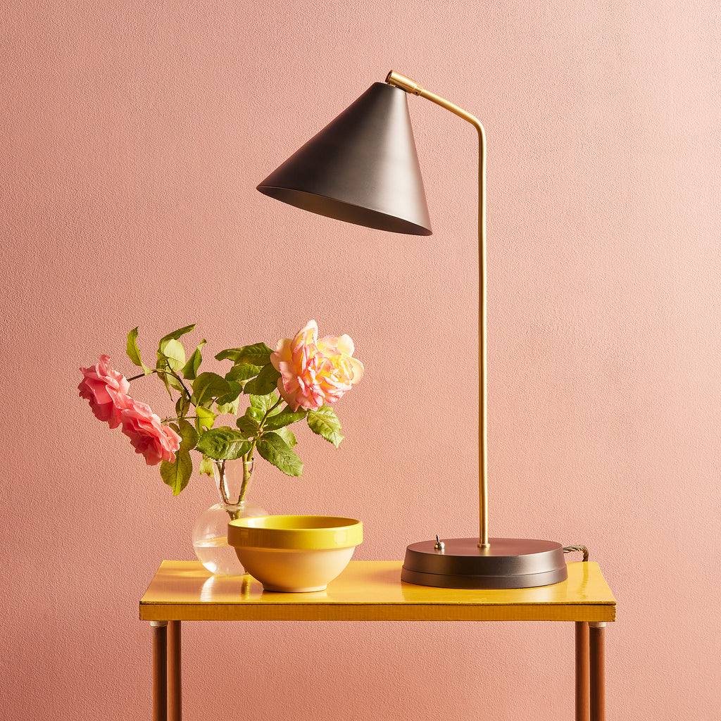 Drax Desk light brass hood