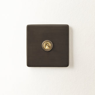 One gang 2 way Florence toggle switch in bronze