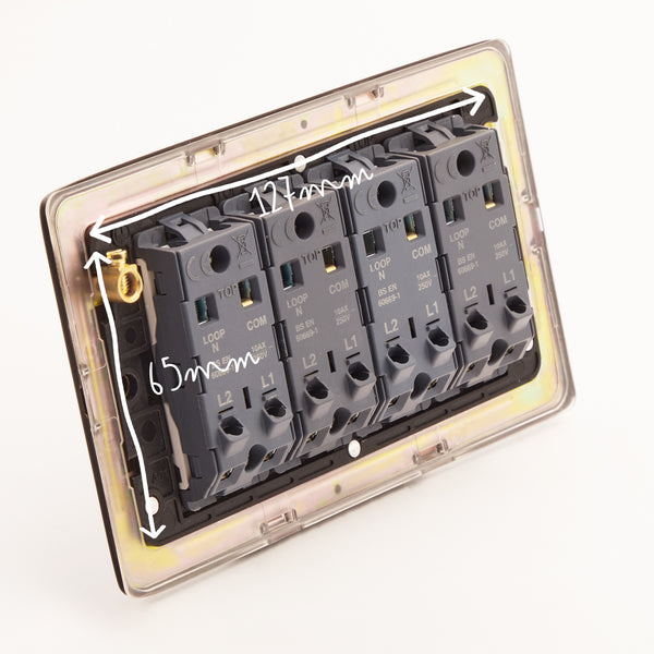 Four Gang 2 Way Florence Toggle Switch In Bronze four-gang-2-way-florence-toggle-switch-in-bronze