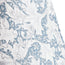 25cm empire shade in slate blue Wallflower printed cotton by Morris & Co.