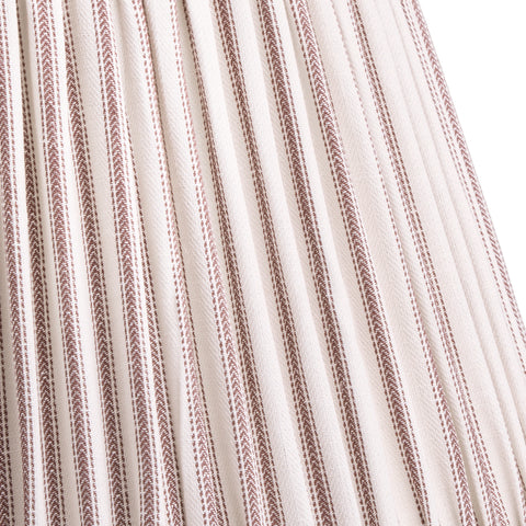 16cm empire bloomer shade in rust ticking linen