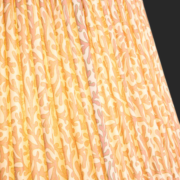 16cm empire shade in blush Tuffley gathered cotton by GP & J Baker