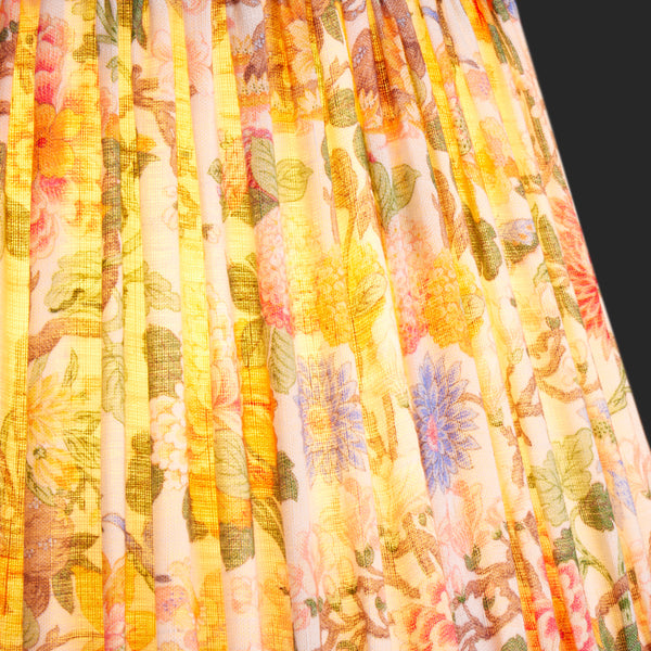 16cm empire shade in original Little Magnolia linen by GP & J Baker