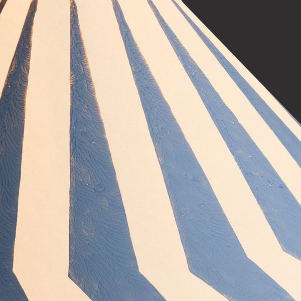 40cm extreme empire shade in french blue Marquee hand painted card