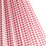 20cm empire folded shade in maroon and cream gingham