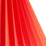 14cm tall tapered folded shade in red