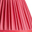 20cm scalloped shade in Ruby silk with velvet tape