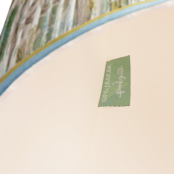 35cm straight empire shade in willow Little Magnolia linen by GP & J Baker