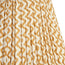 40cm straight empire gathered lampshade in caramel chevrons block printed cotton