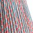 40cm straight empire shade in blue and red block printed Dotty gathered cotton by GP & J Baker