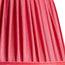 45cm straight empire shade in Ruby silk with velvet tape