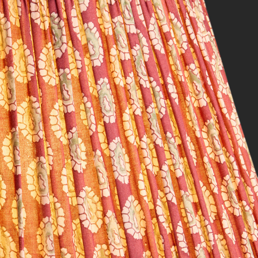 50cm straight empire shade with adjustable gimbal in oxblood block pri