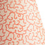 35cm straight empire shade in pinky coral hand blocked 'Squiggles' by Ellen Merchant