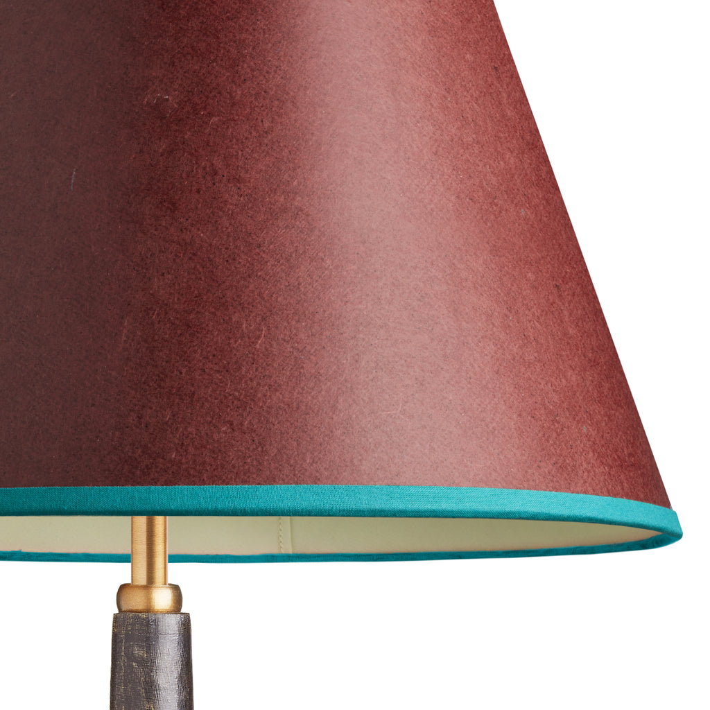 35cm straight empire shade in Beetroot hand made parchment