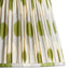 50cm straight empire egg & spoon silk ikat shade with carrier in grey green