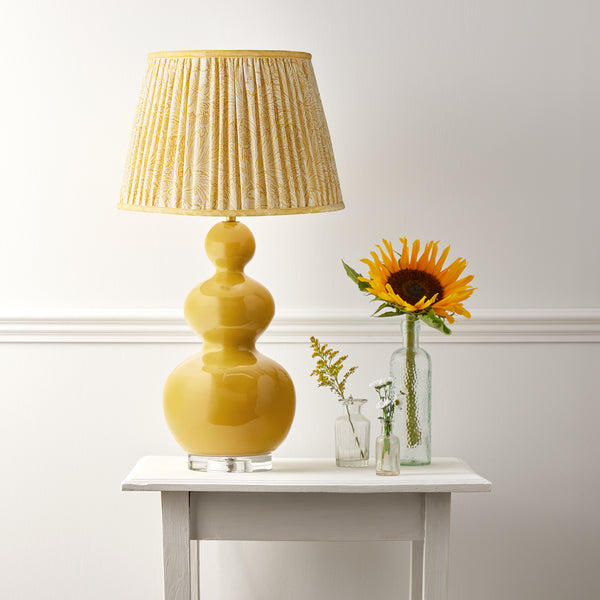 35cm straight empire shade in Cowslip Marigold linen by Morris & Co.