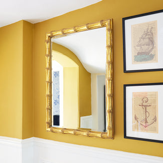 Baloo mirror in a gold finish