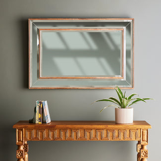 Gallagher mirror in natural wood