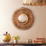 Spirali mirror in natural rattan