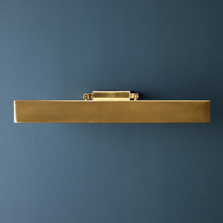 Larger Anselm picture light in antique brass