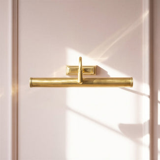 Regular Clyfford picture light in waxed antique brass